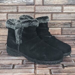 ❄️ KHOMBU Women's Black Faux Fur Lined Boots size 8